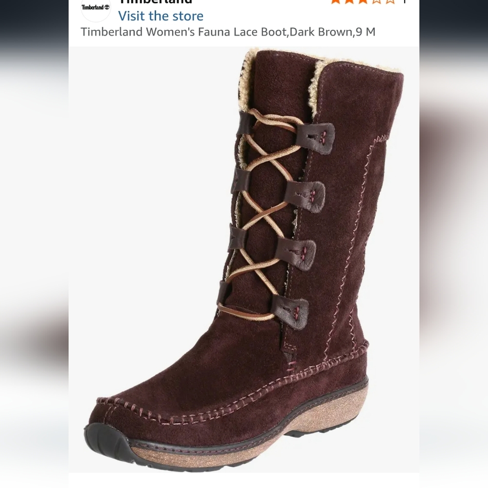 Timberland Women's Lace Up Boots - Rich Brown